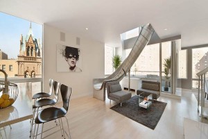 Spiral-slide-New-York-penthouse-by-LEVEL-Architects-1