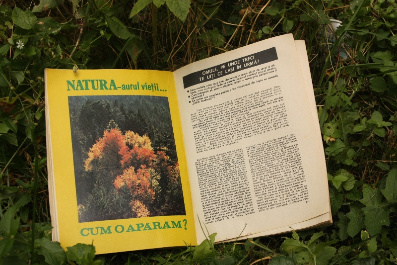 O Scânteia din '84 găsită întâmplăor la Roşia Montană, la un început de galerie. foto: Diana Câmpean