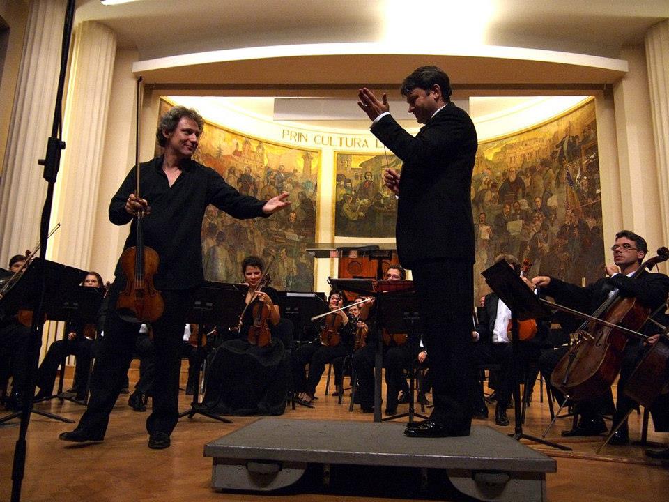 David Grimal şi Mihail Agafiţa - TMC 2013 - foto: Bogdan Meseşan