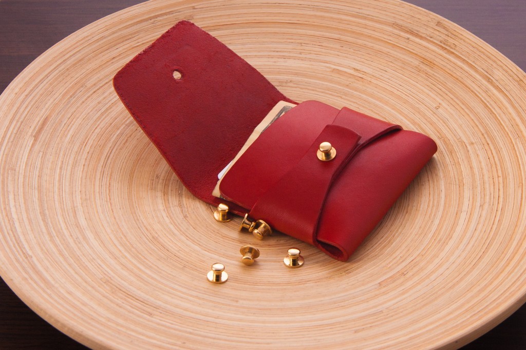 Clean Everything red stitchless wallet_05