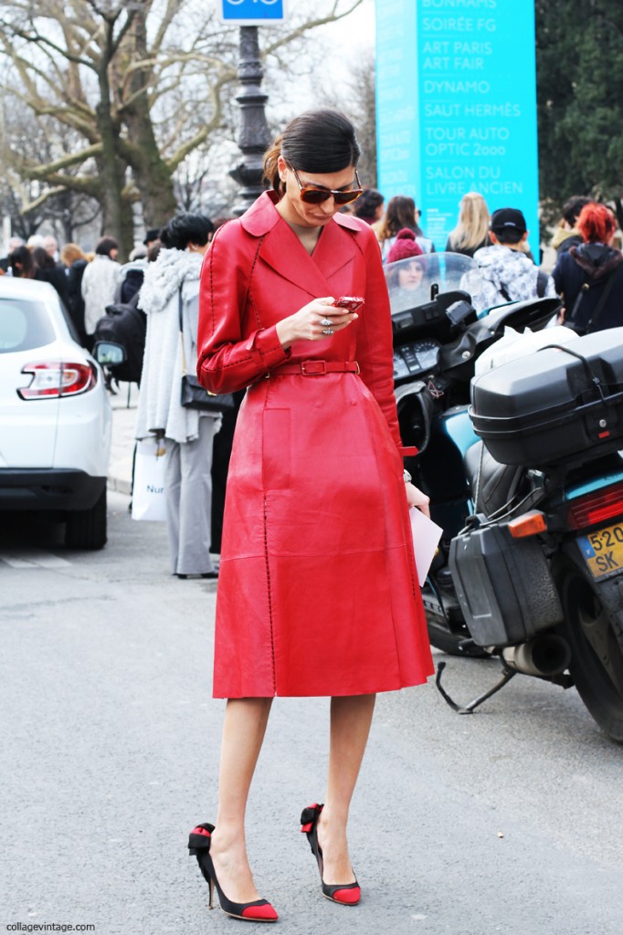 Giovanna_Battaglia-Red_Leather_Coat_Valentino-Chanel_Fashion_Show_Fall_2013-Street_Style-Paris_F