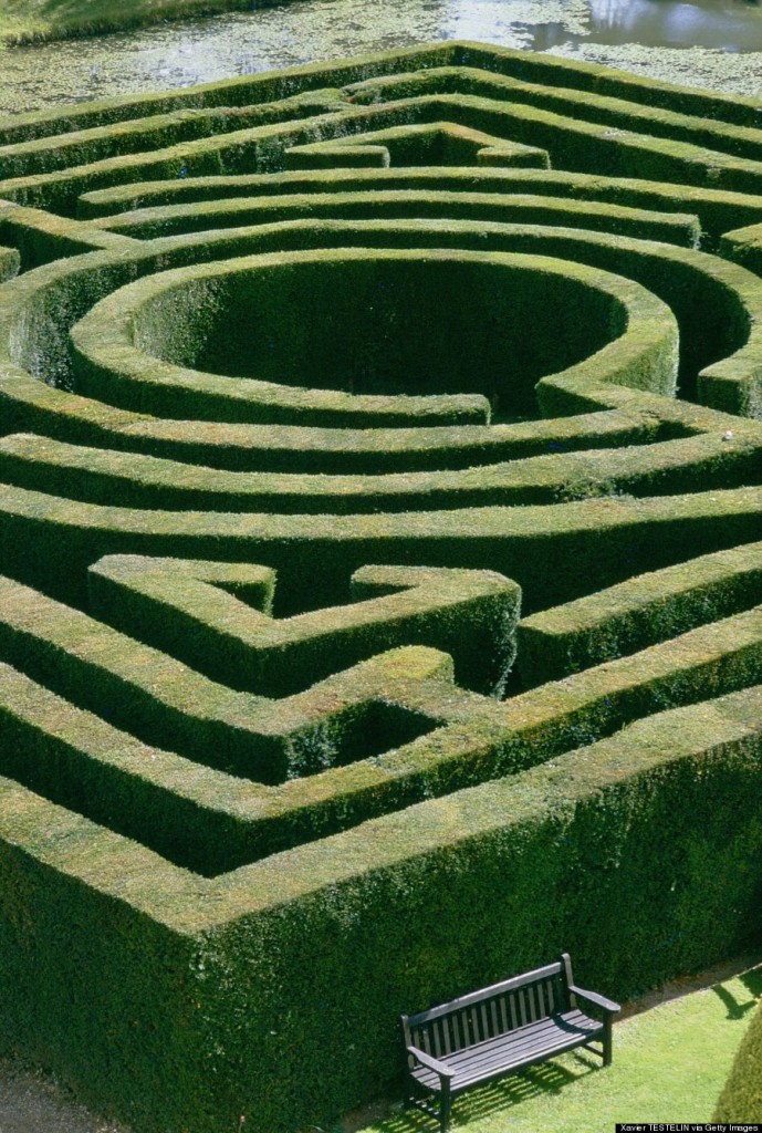 Labyrinth Of Hever Castle In Edenbridge, United Kingdom -