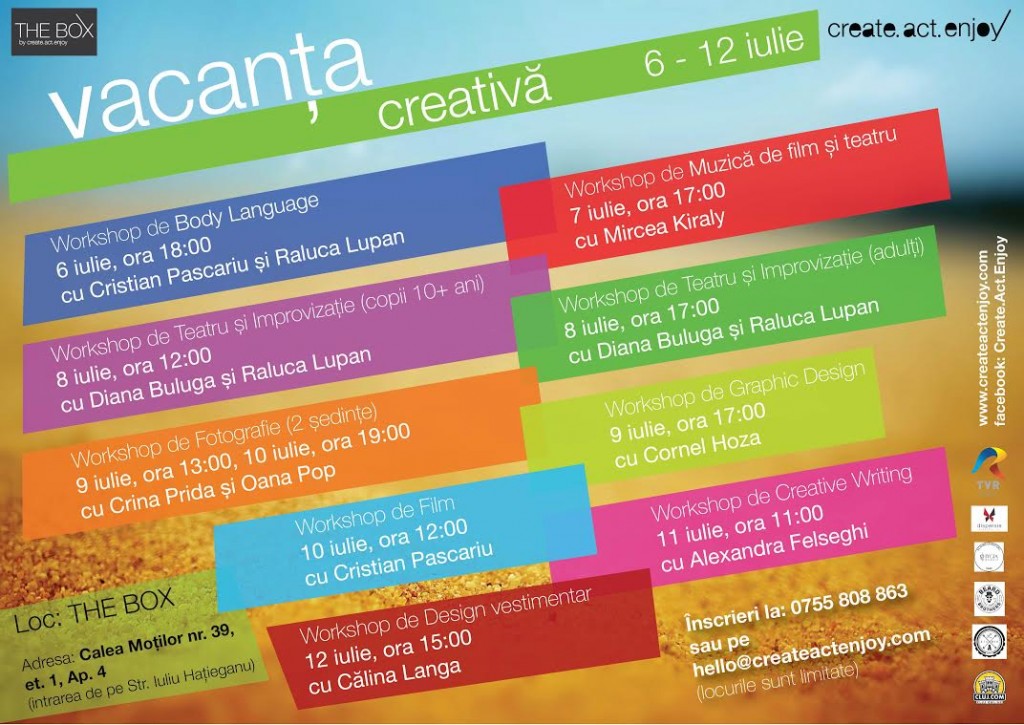 afis vacanta creativa