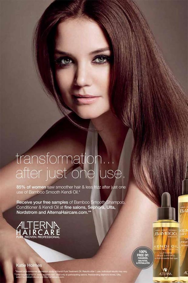 katie-holmes-alterna-haircare-spring-2013-ad-campaign