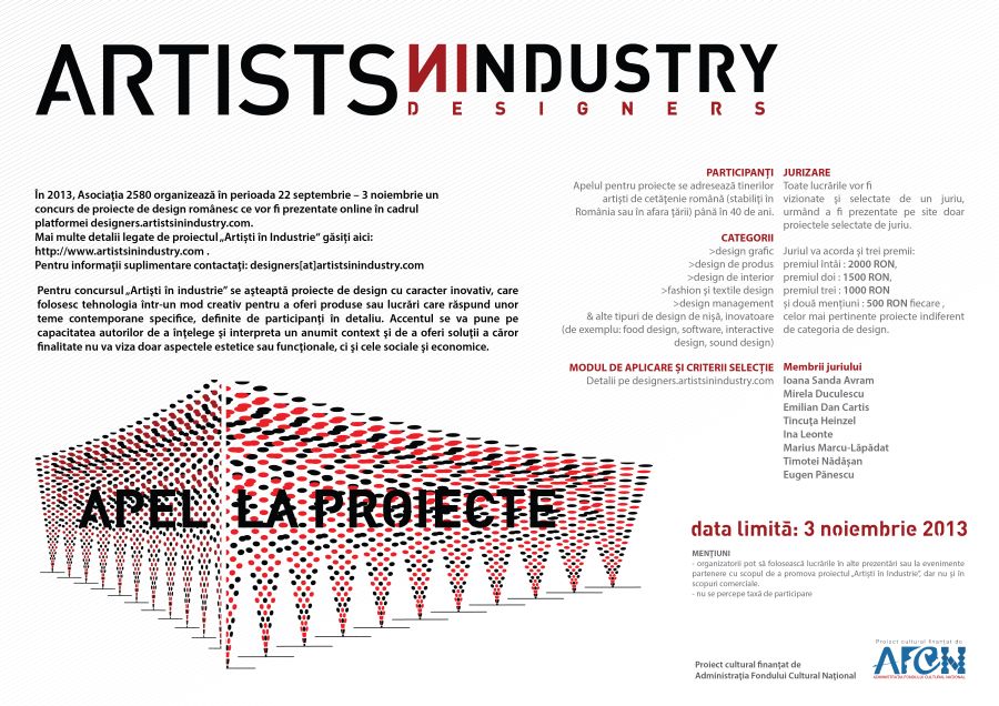 Afis_APEL_LA_PROIECTE_Artists_in_Industry_2013