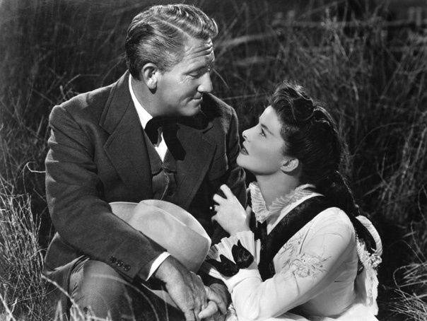 Spencer Tracy and Katharine Hepburn in "The Sea of Grass"1947 MGM