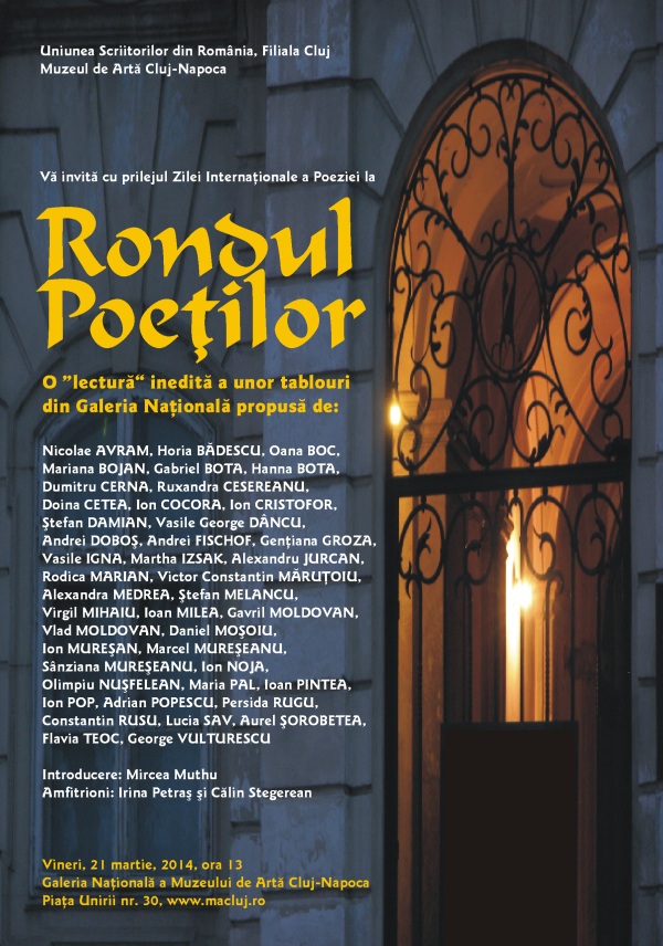 afis rondul poetilor cluj