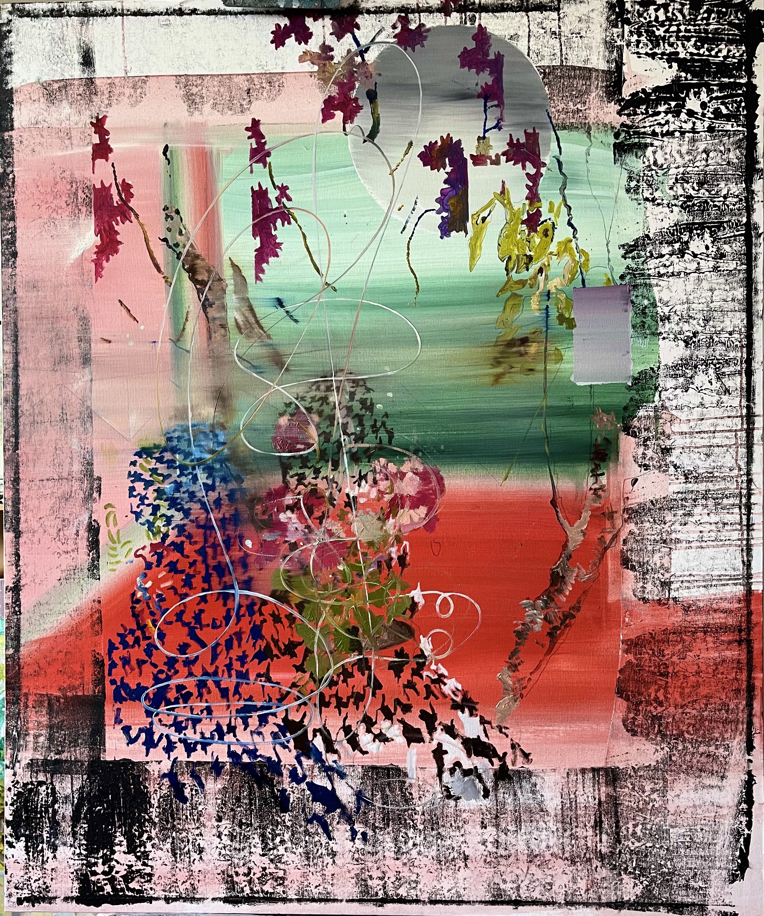 Ioana Antoniu, il tempo passa, ulei pe pânză, 120x100 cm, 2023