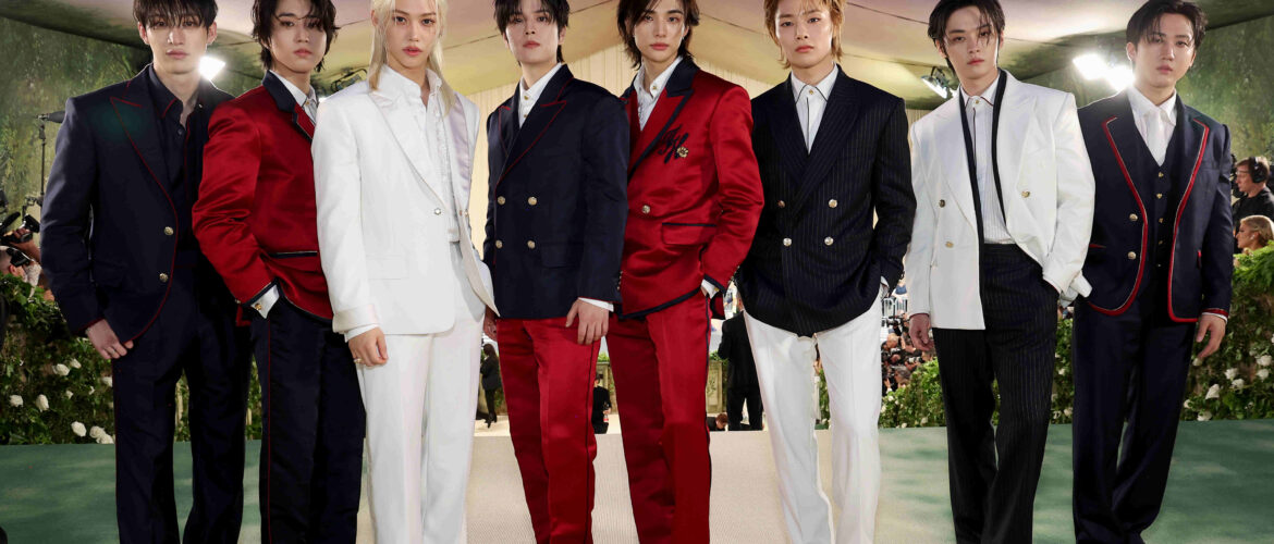 Stray Kids in Custom Tommy Hilfiger_Met Gala 2024_ph Getty Images