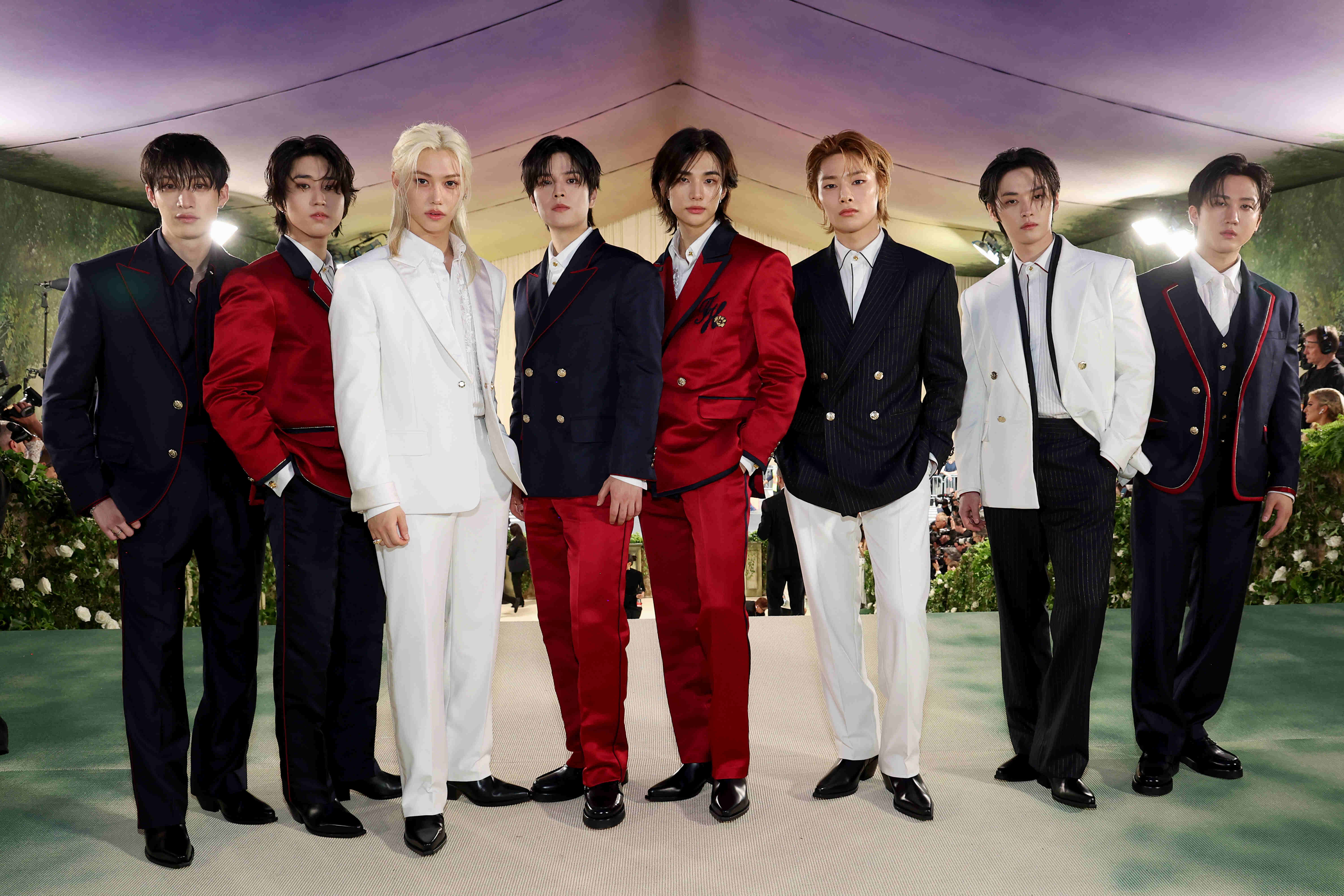 Stray Kids in Custom Tommy Hilfiger_Met Gala 2024_ph Getty Images