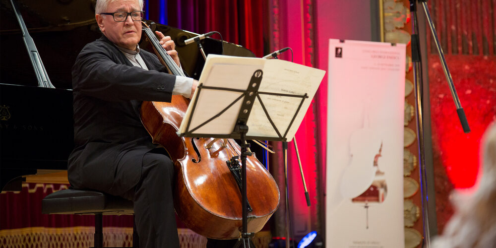 Recital David Geringas în Concursul Enescu. foto Andrei Gîndac