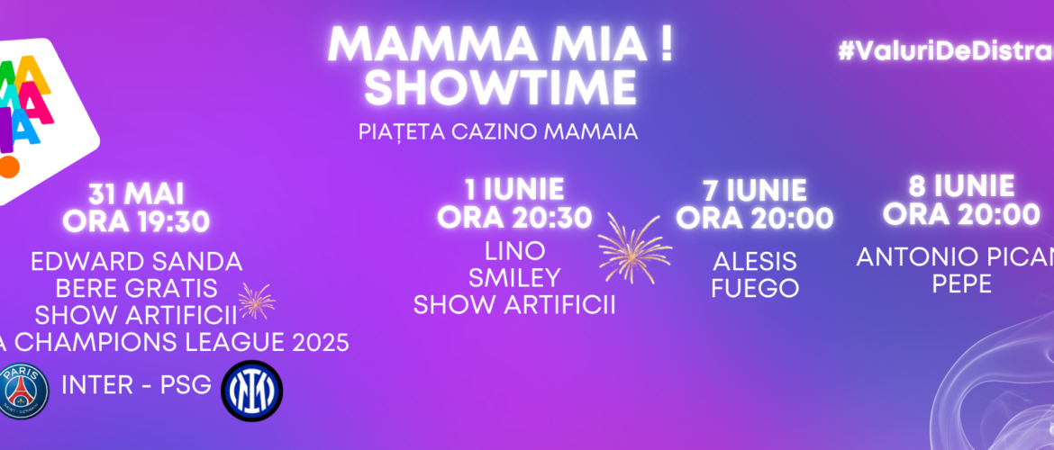 Mamaia – Program evenimente iunie 2025