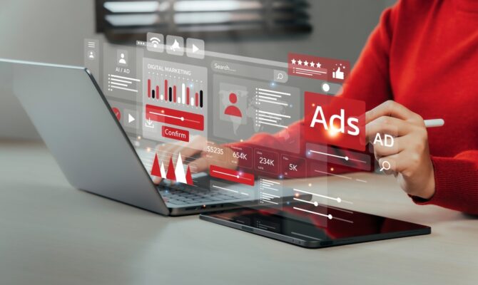 Online,Sales,Concept,Of,Digital,Marketing,,Ad,,Product,Ads,,Promotion